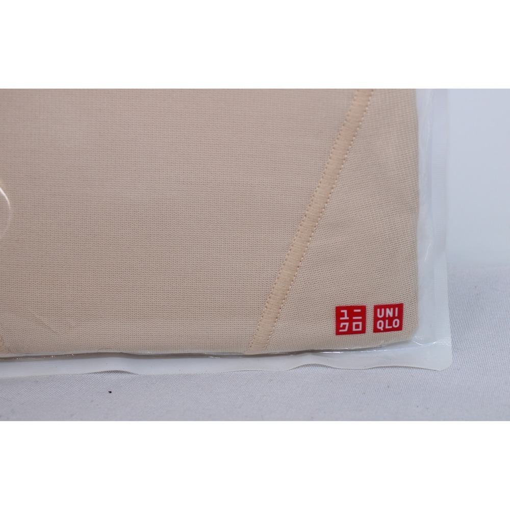 Uniqlo Body Shaper Non-Lined Half Shorts Beige Regular Rise Shapewear Medium - Picture 2 of 5